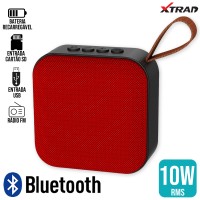 Caixa de Som Bluetooth 10W XDG193 Xtrad - Vermelha